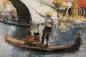 Mobile Preview: Eine Momentaufnahme eines Gondolere als Öl auf Leinwand von dem KünstlerArmando Farina