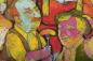Preview: Eine abstrakte Momentaufnahme eines Bayrischemvolksfestes als Acryl auf Leinwand von der Künstlerin Lora Monz