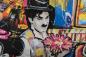 Mobile Preview: Charlie Chaplin Robert Sgarra Mixed Media auf Leinwand von der Gallerie EinBild EinRahmen