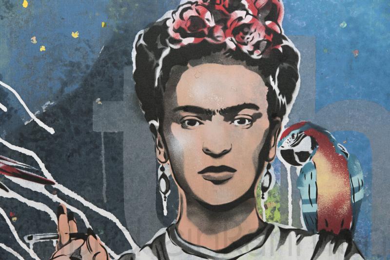 Frida is lovin Buja Detailbild Giclée-Druck Kunst Gallerie einBild einRahmen