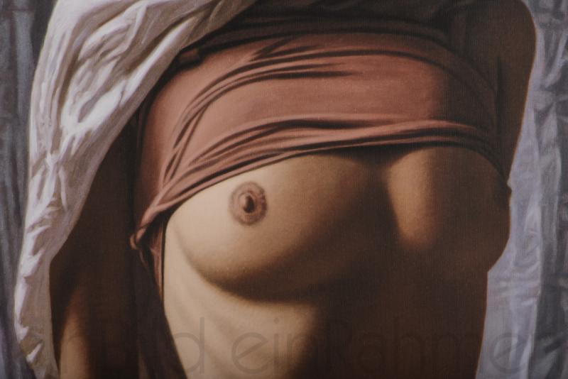 Brüste,Bronze Tuch,Giclée-Druck ,Akt
