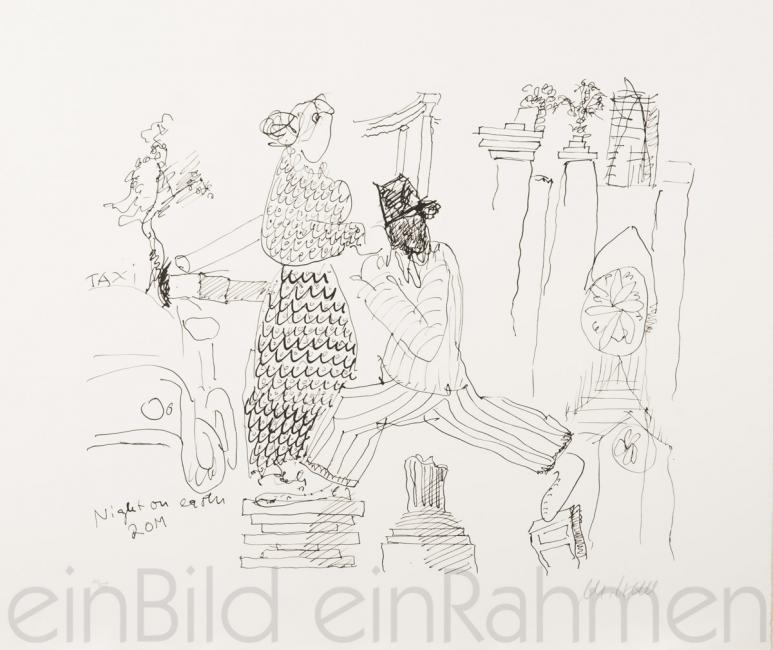 Eine Abstrakte Lithographie des Weltweit bekannten Schauspielers Armin Müller-Stahl