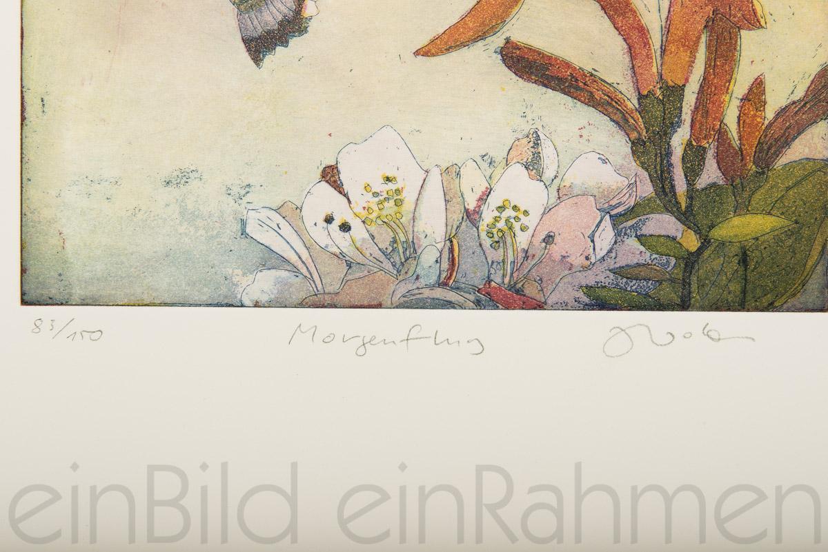 Farblithographie auf Büttenpapier von der Künstlerin Jutta Votteler in der Kunstgallerie einBild einRahmen