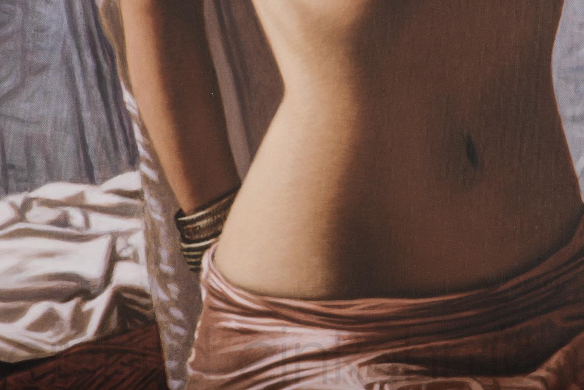 Bauch,Bronze Tuch,Giclée-Druck ,Armreifen