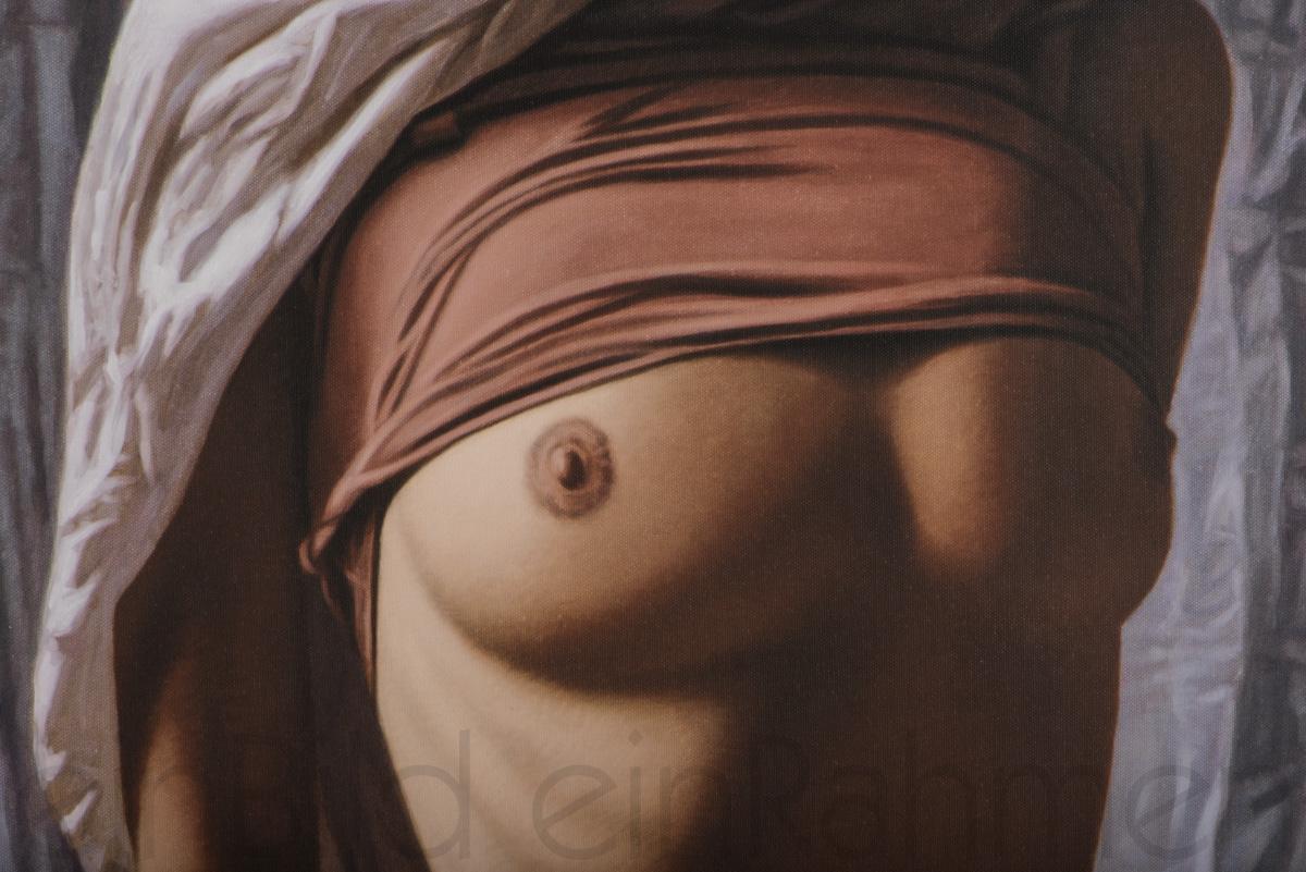 Brüste,Bronze Tuch,Giclée-Druck ,Akt